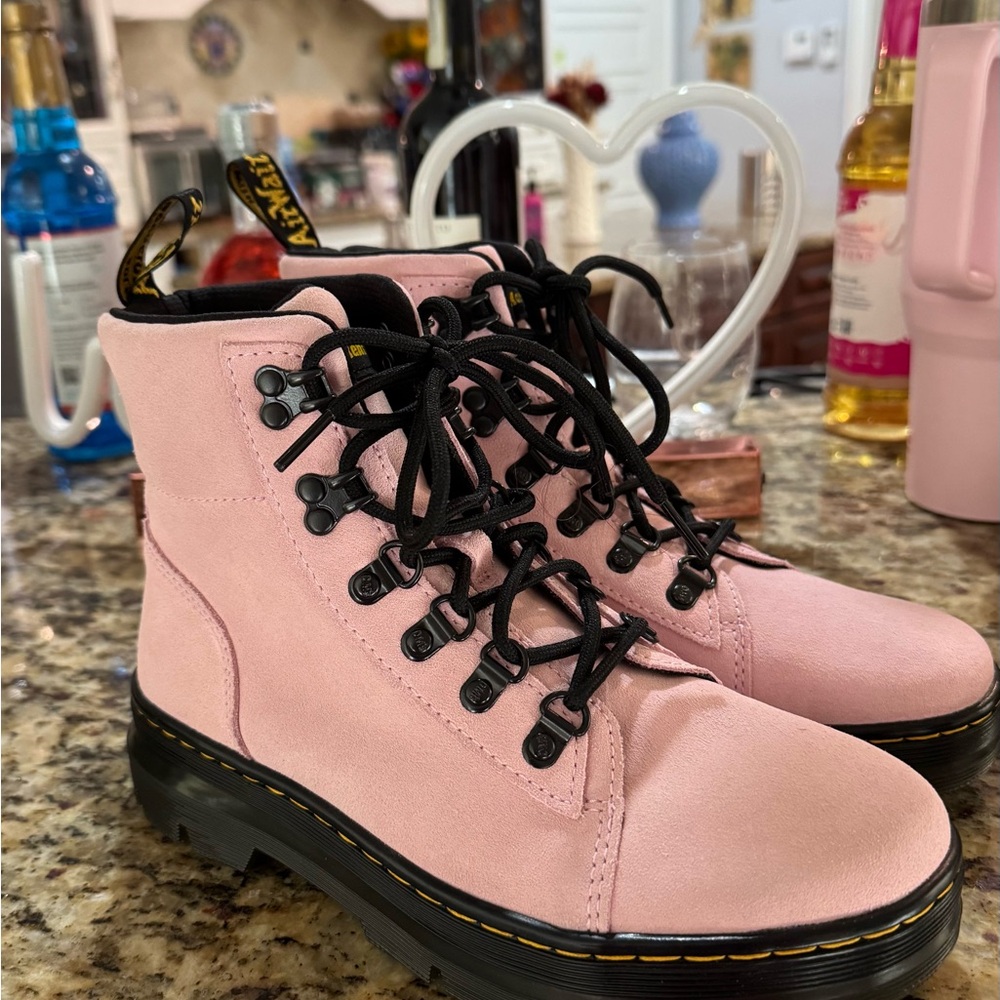 Dr. Martens Light Pink Combat Boots